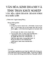 Văn hóa kinh doanh và doanh nhân Mai Kiều Liên | Môn Văn hóa kinh doanh và khởi nghiệp - Đại học Bách Khoa Hà Nội