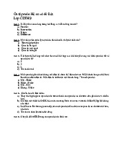 Ôn tập lý thuyết và bài tập | Cơ sở dữ liệu | Trường Đại học Khoa học Tự nhiên, Đại học Quốc gia Hà Nội