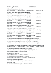 Ôn tập Chương 2 môn Tư tưởng Hồ Chí Minh | Trường Đại học Mở Thành phố Hồ Chí Minh