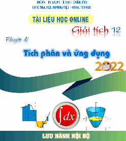 Chuyên đề nguyên hàm, tích phân và ứng dụng – Nguyễn Hoàng Việt Toán 12