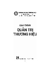 Giáo trình Quản trị thương hiệu | Đại học Thương Mại