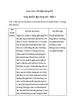 Soạn bài Ôn tập trang 58 - Chân trời sáng tạo 6
