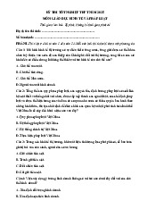 Đề thi thử tốt nghiệp THPT 2025 môn Giáo dục Kinh tế và Pháp luật bám sát đề minh họa - Đề 10