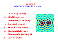 Bài giảng Chương 5: Giao thoa sóng ánh sáng - Vật Lý đại cương | Trường Đại học Khoa học tự nhiên, Đại học Quốc gia Thành phố Hồ Chí Minh