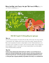 Đoạn văn tiếng Anh về ngày Nhà giáo Việt Nam