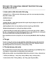 Nhà nước Văn Lang có bao nhiêu bộ? Dưới thời Văn Lang đứng đầu mỗi bộ là?