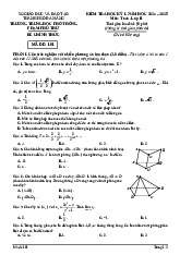 Đề học kỳ 1 Toán 11 năm 2024 – 2025 trường THPT Phạm Phú Thứ – Đà Nẵng