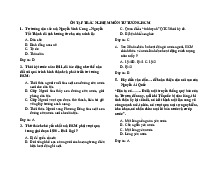 Đề cương ôn tập trắc nghiệm môn Tư tưởng Hồ Chí Minh có đáp án | Đại học Nội Vụ Hà Nội