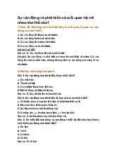 Sự vận động và phát triển có mối quan hệ với nhau như thế nào?