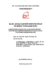 Báo cáo Nghiên cứu quyết định mua của khách hàng tại Lotteria môn Phương pháp nghiên cứu Marketing | Học viện Công Nghệ Bưu Chính Viễn Thông