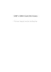 UNIT 2 CASE STUDY: DINO CONTI ICE CREAM ANALYSIS & DISCUSSION