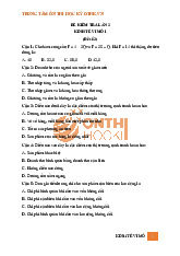 Đề Kiểm Tra Lần 2 - Kinh Tế Vi Mô | Microeconomics | Trường Đại học Quốc tế, Đại học Quốc gia Thành phố Hồ Chí Minh