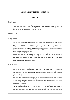 Tả em trai của em | Tập làm văn lớp 5