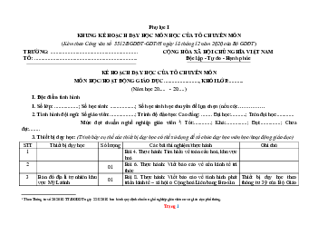Kế hoạch dạy học Địa Lí 11 Kết nối tri thức 2023-2024