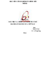 Mục tiêu và chính sách kinh tế vĩ mô giai đoạn 2010-2012 của Việt Nam | Tiểu luận môn Kinh tế vĩ mô | Học viện Công Nghệ Bưu Chính Viễn Thông
