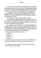 Bài tập ôn tập môn Kinh tế vi mô 1 | Học viện Tài chính
