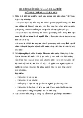 Phân tích đối tượng điều chỉnh của ngành Luật hiến pháp Việt Nam. Lấy ví dụ minh họa. Các quan hệ xã hội nền tảng, cơ bản và quan trọng nhất trong các lĩnh vực chính trị | Hệ thống câu hỏi tự luận Luật Hiến pháp Việt Nam | Học viện Hành Chính Quốc Gia