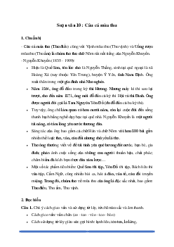 Soạn bài Câu cá mùa thu - Cánh diều 10