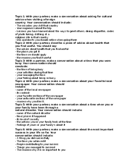 Các dạng Đề thi topic