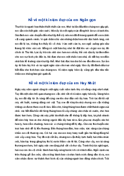 Nói về một kỉ niệm đẹp của em với gia đình, bạn bè hoặc thầy cô giáo | Tập làm văn 4