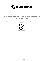 Tổng hợp câu hỏi tự luận ôn thi cuối kỳ Tư tưởng Hồ Chí Minh | Trường Đại học Kinh Tế - Luật, Đại học Quốc gia Thành phố Hồ Chí Minh