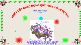 Giáo án điện tử Tiếng việt 3 Bài 7 Cánh diều: Đọc: Người trí thức yêu nước