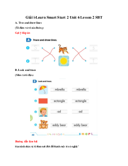 Giải SBT i-Learn Smart Start 2 Unit 6 Lesson 2