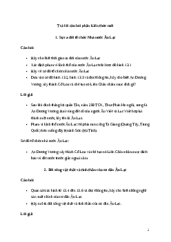 Giải Lịch Sử 6 Bài 13: Nhà nước Âu Lạc | Cánh diều