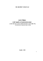 Giáo trình tham khảo về chương 1: Nhập môn chủ nghĩa xã hội khoa học học (p2) | Đại học Văn Lang