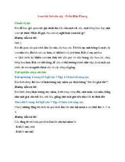 Soạn bài Lời của cây - Trần Hữu Thung | Ngữ Văn 7 Chân Trời Sáng Tạo tập 1