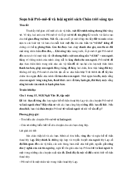 Soạn bài Prô-mê-tê và loài người Ngữ Văn 10 sách Chân trời sáng tạo