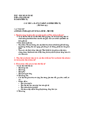 Câu Hỏi Và Bài Tập Môn Tài Chính-Tiền Tệ | Học Viện Ngân Hàng