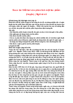 Soạn bài Viết bài văn phân tích một tác phẩm (truyện) | Ngữ văn 8 sách Kết nối tri thức