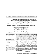 Nghiên cứu Thái độ đối với quảng cáo trực tuyến và ý định tiếp tục mua của người tiêu dùng: Một nghiên cứu trong ngành hàng tiêu dùng nhanh