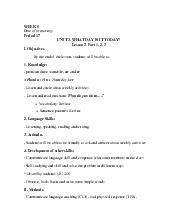 Giáo án ôn tập môn Tiếng anh lớp 4 tuần 5- Unit 3: What day is it today | Bộ sách Global Success | Tiểu học ( Chương trình mới)