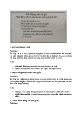 Lý Thuyết Bất Động Sản | Môn Thị trường bất động sản - Đại học Kinh Tế Quốc Dân
