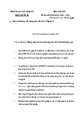 Đề giữa kỳ 1 - Môn Kinh tế vĩ mô - Đại Học Kinh Tế - Đại học Đà Nẵng