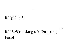 Các bài giảng lý thuyết phần mềm excel môn tin học văn phòng | trường Đại học Huế