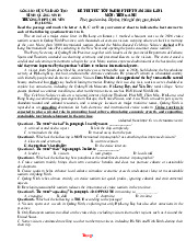 Đề Thi Thử Tốt Nghiệp 2026 Tiếng Anh Chuyên Hạ Long Lần 1 Có Lời Giải