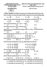 Đề giữa kì 2 Toán 7 năm 2024 – 2025 trường THCS Trưng Vương – Đà Nẵng
