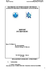 Bài báo cáo thực tập cuối kì tại Công ty Vexere services trading company limited Abbreviated company name: vexere CO., LTD | Final report Internship 2  | Trường Đại học Quốc tế, Đại học Quốc gia Thành phố Hồ Chí Minh