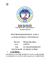 Học thuyết hình thái kinh tế - xã hội và sự vận dụng của Đảng ta ở Việt Nam hiện nay | Bài tập lớn môn triết học mác - lênin