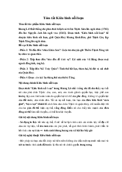 Tóm tắt Kiêu binh nổi loạn Ngữ Văn 10 Cánh Diều