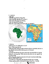 Châu Phi - Vị trí địa lý, kinh tế, dân cư Châu Phi - Chủ nghĩa xã hội khoa học | Đại học Mở Hà Nội