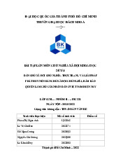 Dân chủ xã hội chủ nghĩa: Thực trạng và giải pháp phát huy nền dân chủ xã hội chủ nghĩa, đảm bảo quyền làm chủ của nhân dân ở Việt Nam hiện nay | Môn Chủ nghĩa xã hội khoa học - Trường Đại học Bách khoa - Đại học Quốc gia Thành phố Hồ Chí Minh