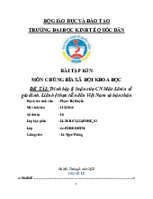 Trình bày lý luận của CN Mác Lênin về gia đình. Liên hệ thực tiễn đến Việt Nam và bản thân | Bài tập lớn môn Lịch sử đảng cộng sản Việt Nam