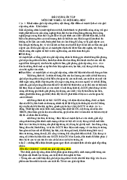 Đề cương ôn tập môn Chủ nghĩa xã hội khoa học