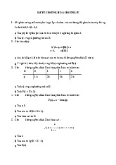 Bài tập xác suất thống kê chương 3, 4 | Bài tập Xác suất thống kê | Trường Đại học khoa học Tự nhiên