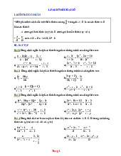 Bài Tập Toán 8 Bài Phân Thức Đại Số Có Lời Giải