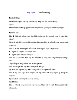 Chiều sương  | Soạn văn 11 Chân trời sáng tạo